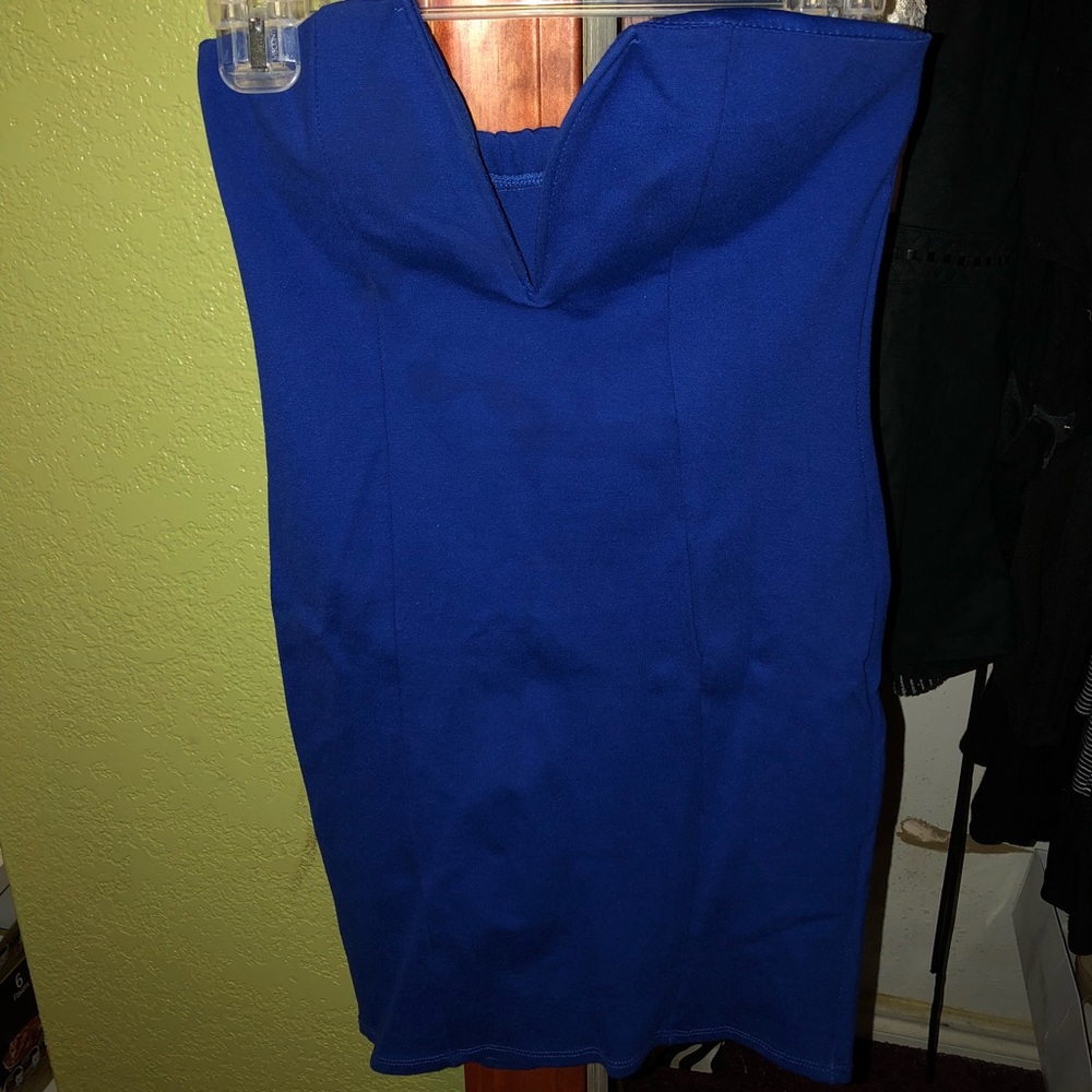 Mini blue dress